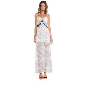 Y2K baby doll BCBG empire waist fairy lace maxi dress sz 4